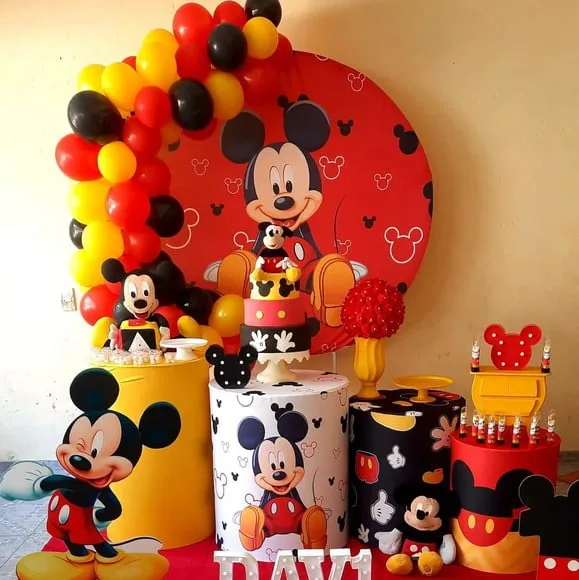 Decoração de festa tema Mickey